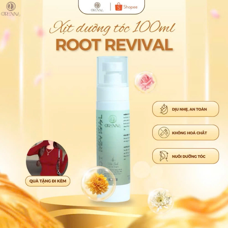 Xịt mọc tóc Xịt mọc tóc thuần chay Root Revival thuần chay Root Revival