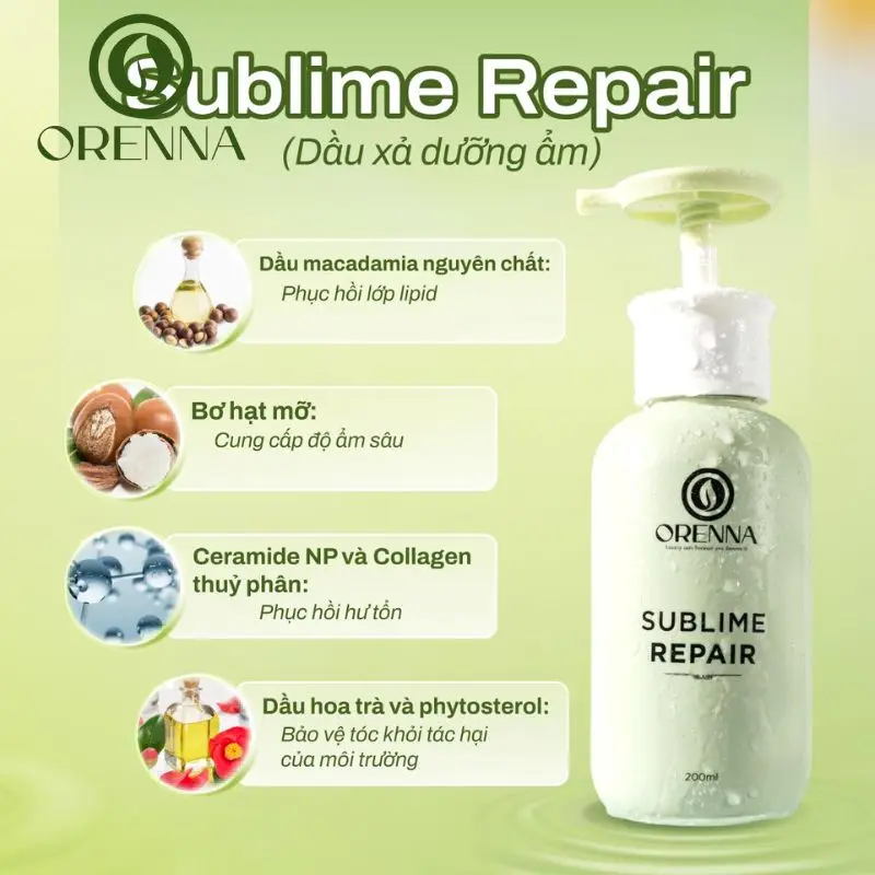 Dầu Xả Thuần Chay Sublime Repair Dầu Xả Thuần Chay Sublime Repair
